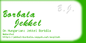borbala jekkel business card